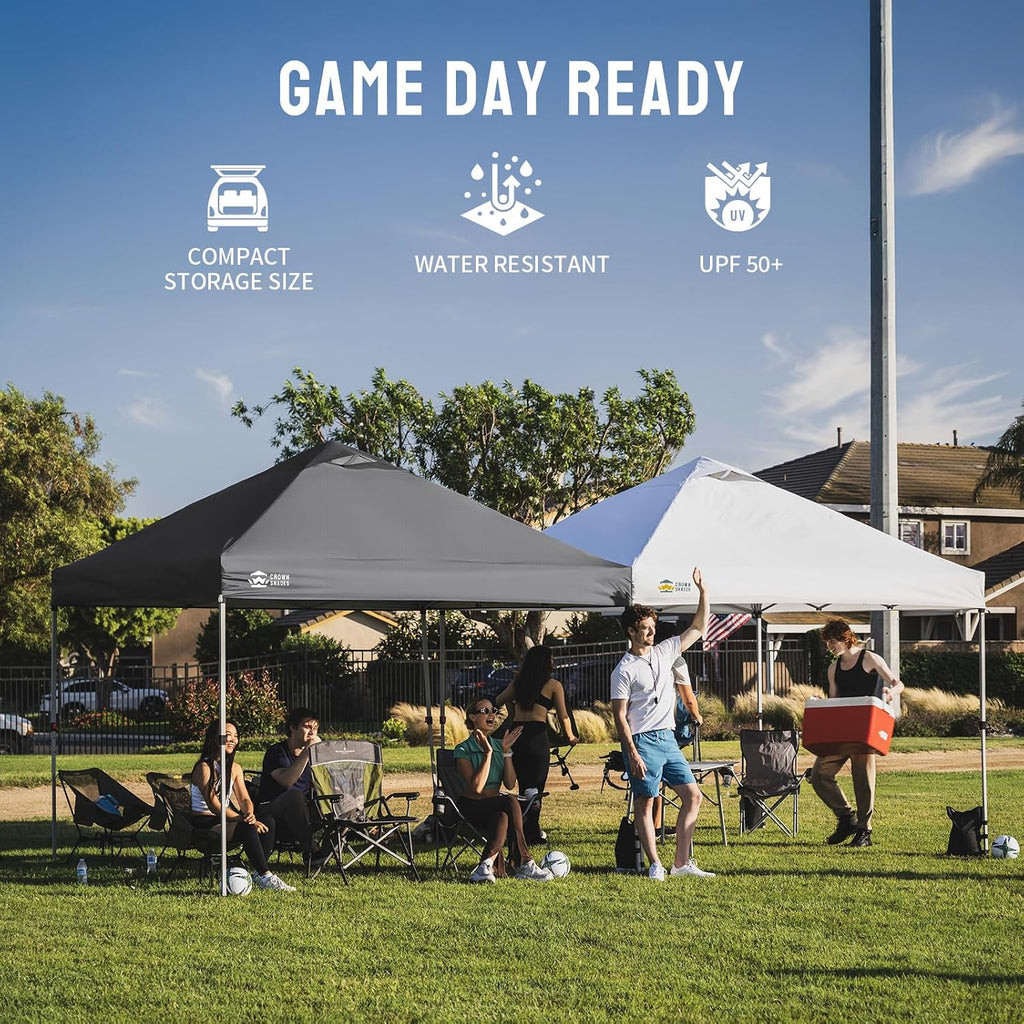 Pop Up Canopy, Patented Center Lock One Push Instant Popup Outdoor Canopy Tent, Newly Designed Storage Bag, 8 Stakes