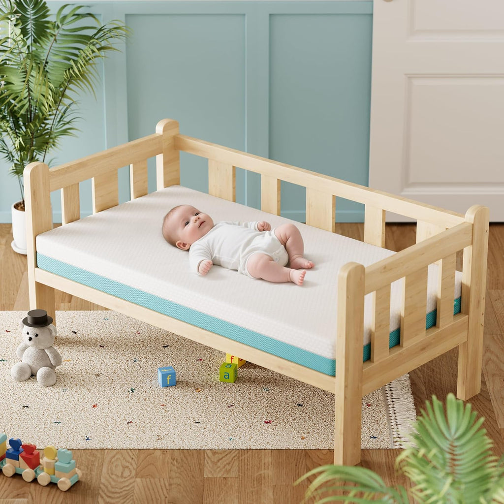Crib Mattress, Memory Foam Toddler Mattress with Breathable Washable Cover, Standard Size Baby Mattresses for Crib: