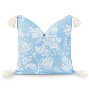 Coastal Hampton Style Patio Indoor Outdoor Throw Pillow Cover Only, 18"x18" Water Resistant for Backyard, Couch, Baby
