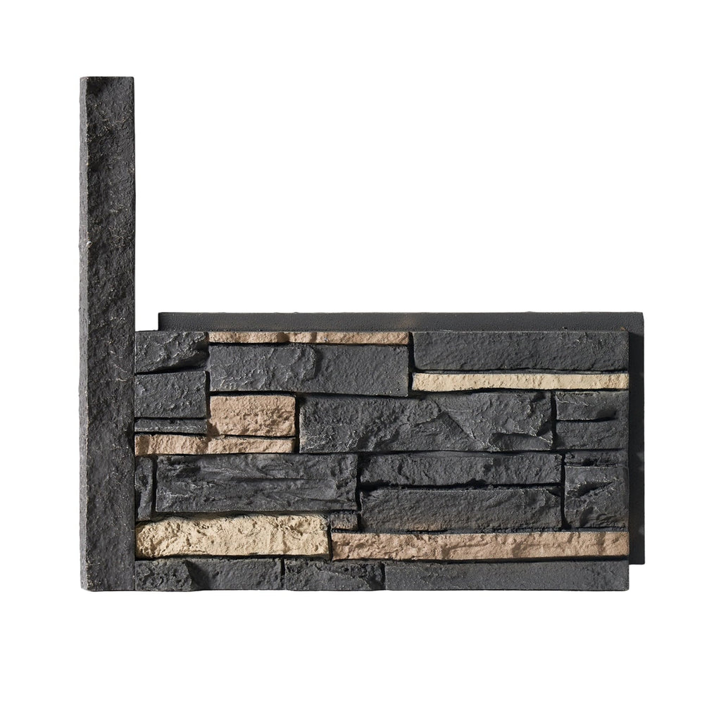 2-Pack Faux Stone Universal Ledger Trim, 34 in, Urban Slate