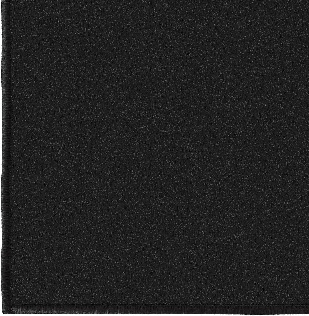 3x22 Extra Long Hallway Runner Rug - Stair Carpet Runner | 22ft Non-Slip Rugs Runner - Black Solid Th Floor Mat, 31"