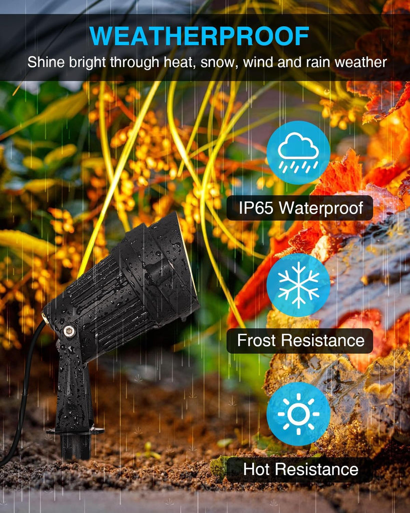Dusk to Dawn Outdoor Lighting 120V LED Spot Lights Outdoor Landscape Spotlights with Photocell Sensor Waterproof