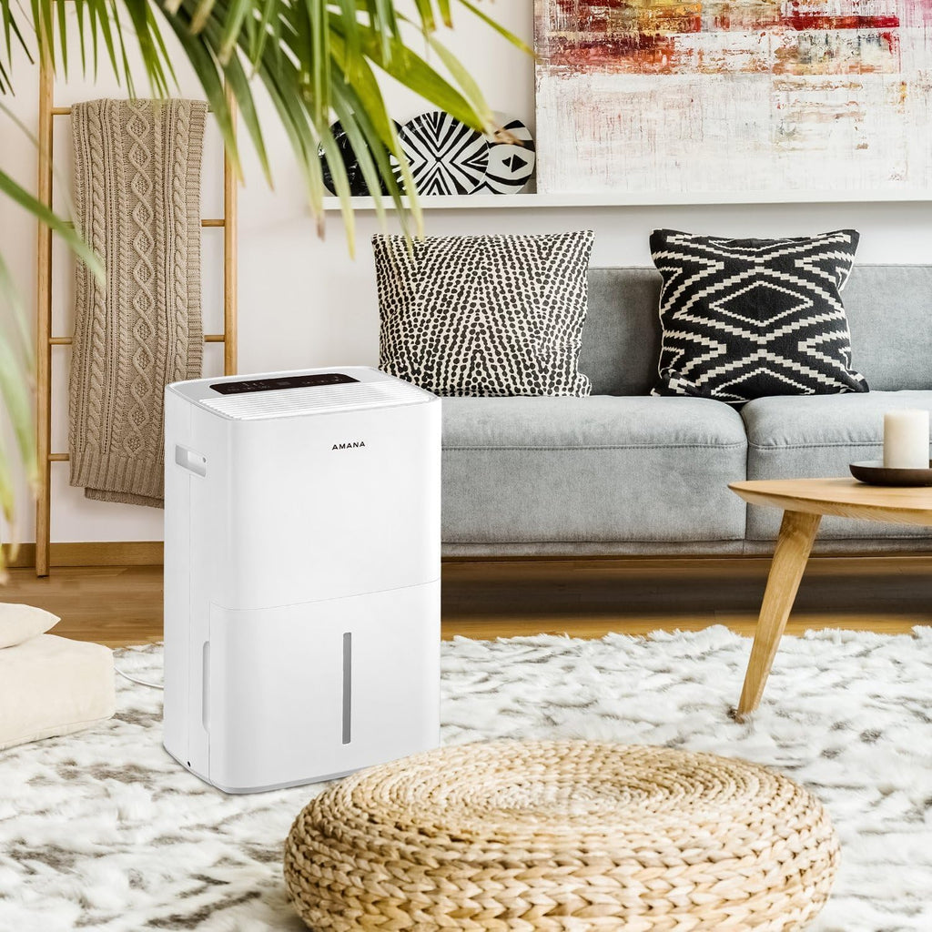 50-Pint Portable Dehumidifier with Pump for Basement, Garage, Living Room, Attic, 115V, with Auto-Shutoff and Timer
