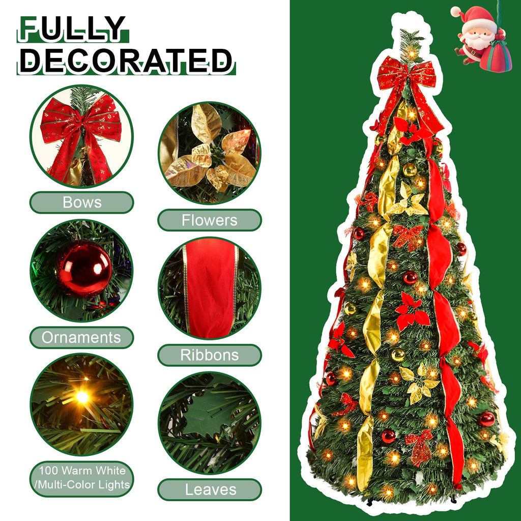 7FT Pop Up, Full Shape, Remote, Dual Color Lights