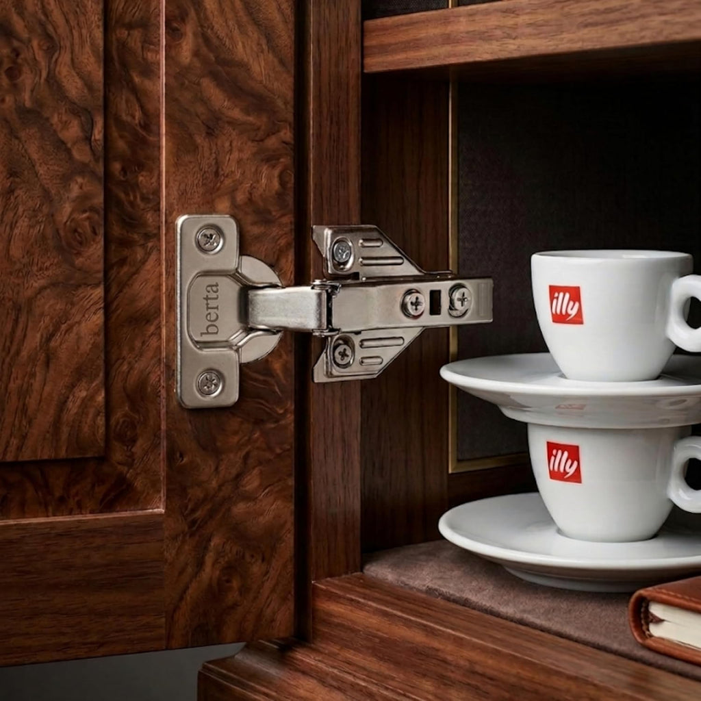 2-Pack, Full Overlay Cabinet Door Hinges,105 Degree Adjustable Concealed Kitchen Cabinet Hinges Soft Close for Face