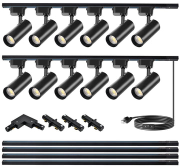 Plug in LED Track Light Kit H Type Ceiling Spotlight Fixture