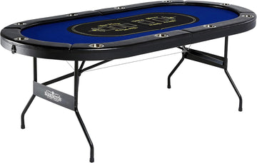 Barrington Poker Multiple Styles Folding Poker Table & Poker Table Top/Dining Table Collection, Durable Padded Rail