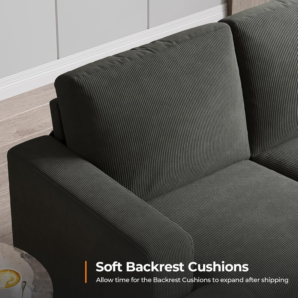 89 Inch Sofa with Extra Deep Seats Oversize, 3 Seater Sofa , Modern Couch and Sofa, Comfy Armrests and Seats and