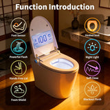Tankless One-Piece Smart Toilet in ADA Height with Heated Seat & Auto Lid | 1000g MaP