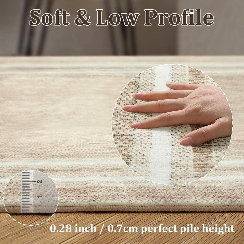 Modern Kitchen Rugs Non-Slip 2'x3' Washable Entryway Rugs Indoor Door Mat