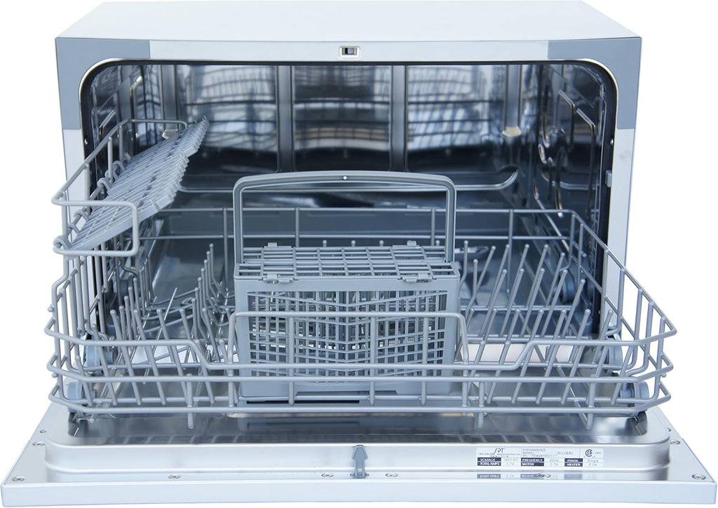 SD-2224DSB: Countertop Dishwasher with Delay Start & LED - Silver