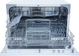 SD-2225DS Countertop Dishwasher with Delay Start & LED, Silver, Silver