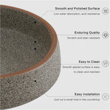 Ceramic Vessel Bathroom Sink Blue Color Rounded Shape Jingdezhen Sinks Above Counter Art Wash Basin For Bar And