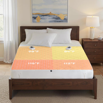 Multi-Zone Heated Mattress Pad Dual Zone Body & Foot King