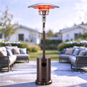 48, 000 BTU Patio Heaters for Outdoor Use with Wheels