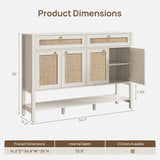 Rattan Sideboard Buffet Cabinet with Storage