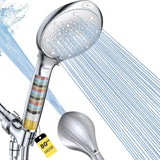 Shower Head with Handheld, High Pressure 8-Mode Filtered Shower Head with 80" Extra Long Stainless Steel Hose &