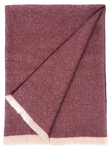 100% Pure Premium Alpaca Wool Throw Blanket • Herringbone • Ethically Sourced | Hypoallergenic - Cozier, Softer &