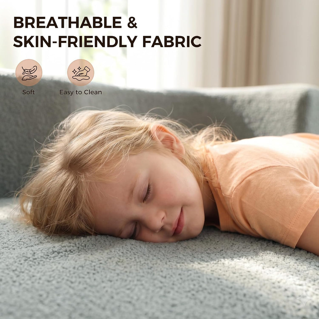 78" Convertible Folding Sofa Bed Full Size, Small Loveseat Boneless Couch | Bouclé Fabric Foldable Sleeper Sofa Bed