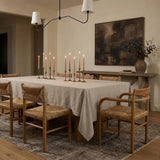 Linen Natural Tablecloth 60 x 108 Inch - 100% Pure Linen Rectangular Tablecloth - Machine Washable T