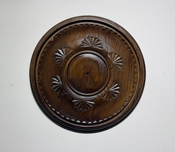 Handcrafted Wood Ceiling Medallion, Round Carved Pine Chandelier Medallion, Rustic Decorative Ceilin