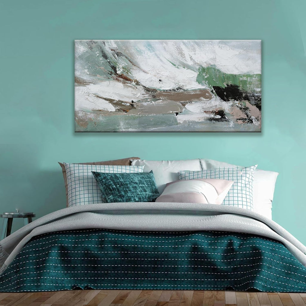 Canvas Wall Art Decor Large Canvas Wall Art Abstract Art Modern Green Wall Art Decor Colorful Abstract Wall Art