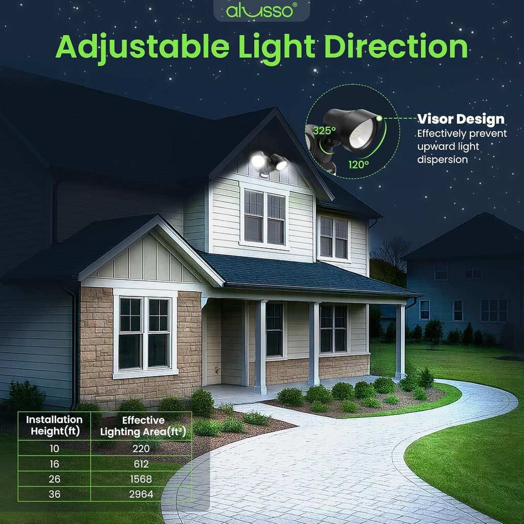 Motion Sensor Outdoor Lights, 30W 3500LM Flood Lights Outdoor 120V, 3 Modes (Dusk to Dawn/Auto/On Time), 3CCT