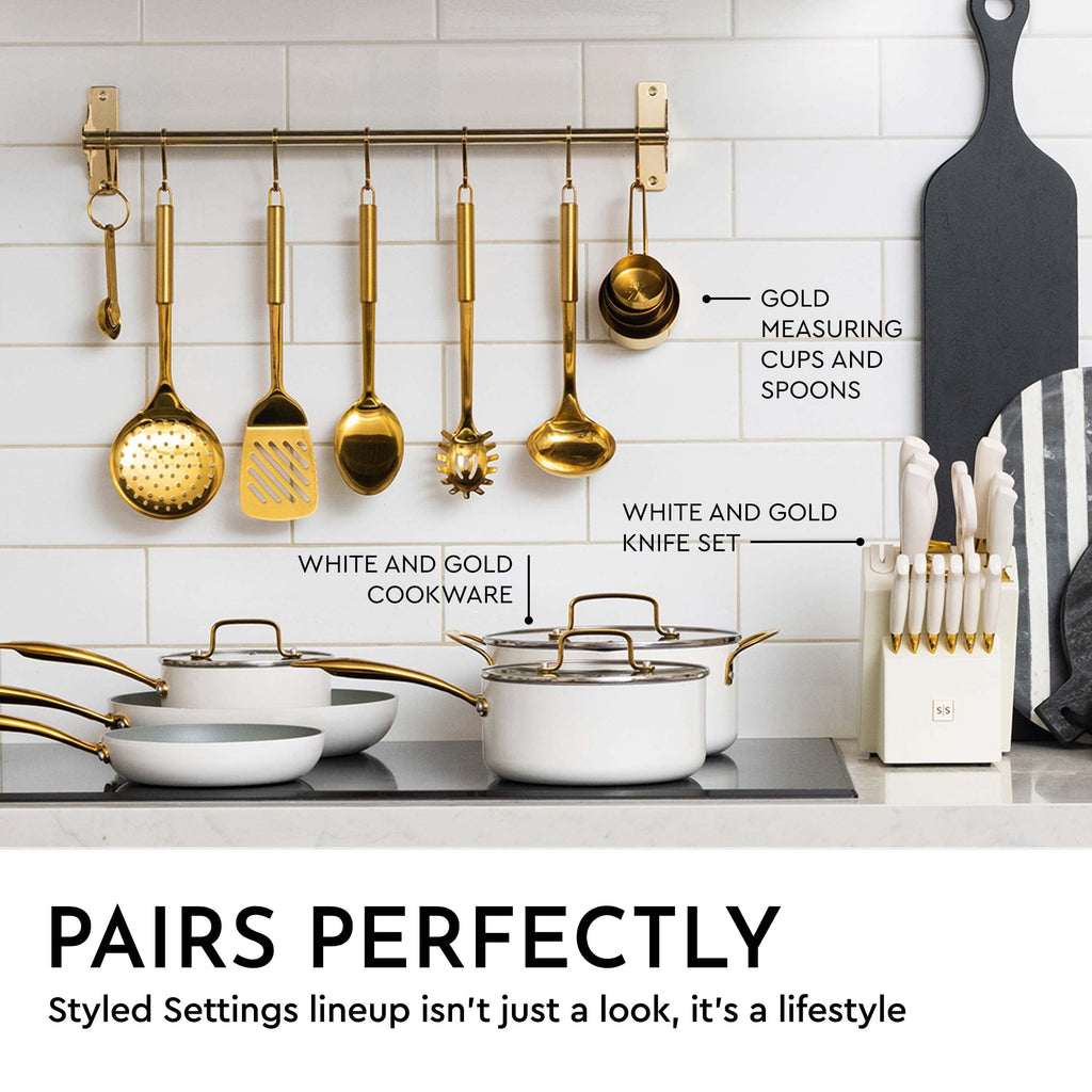 Gold Cooking Utensils Set, 5-Piece
