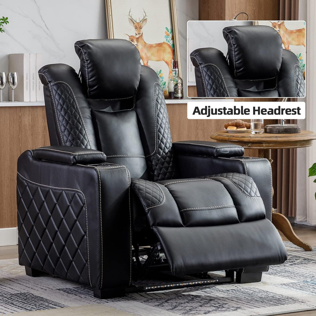 Electric Power Recliner Chair with Ambient Lighting