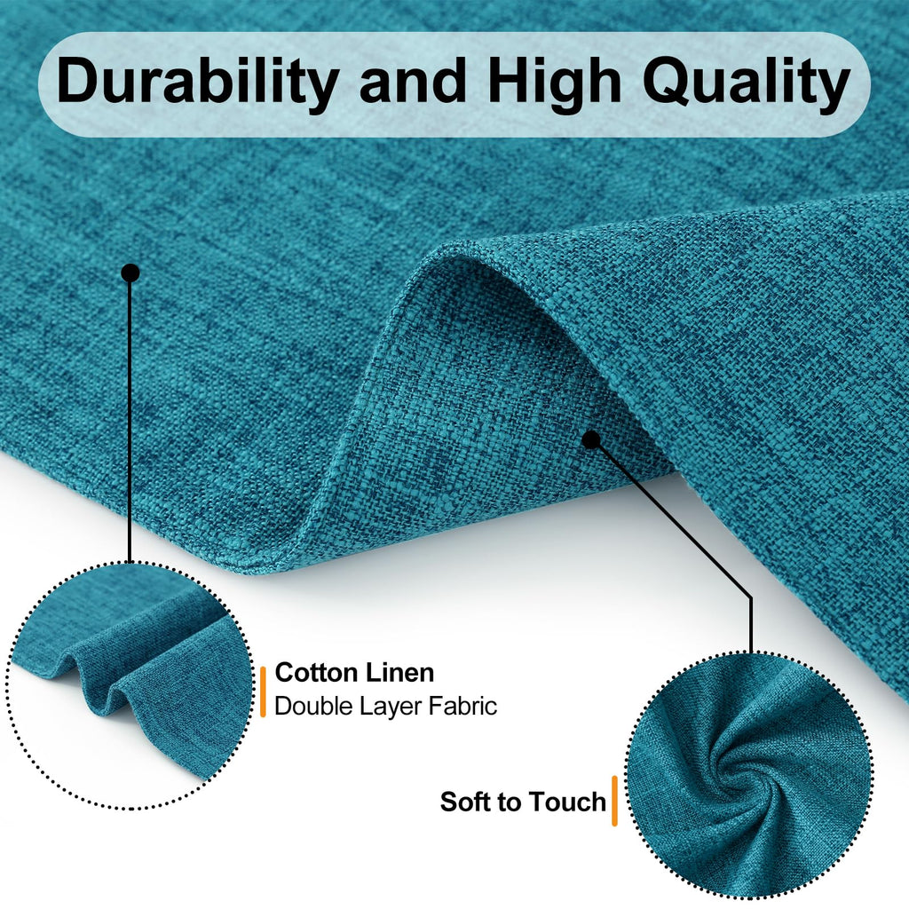Cloths Placemats for Dining Table Set of 6, 13" x 19", Teal