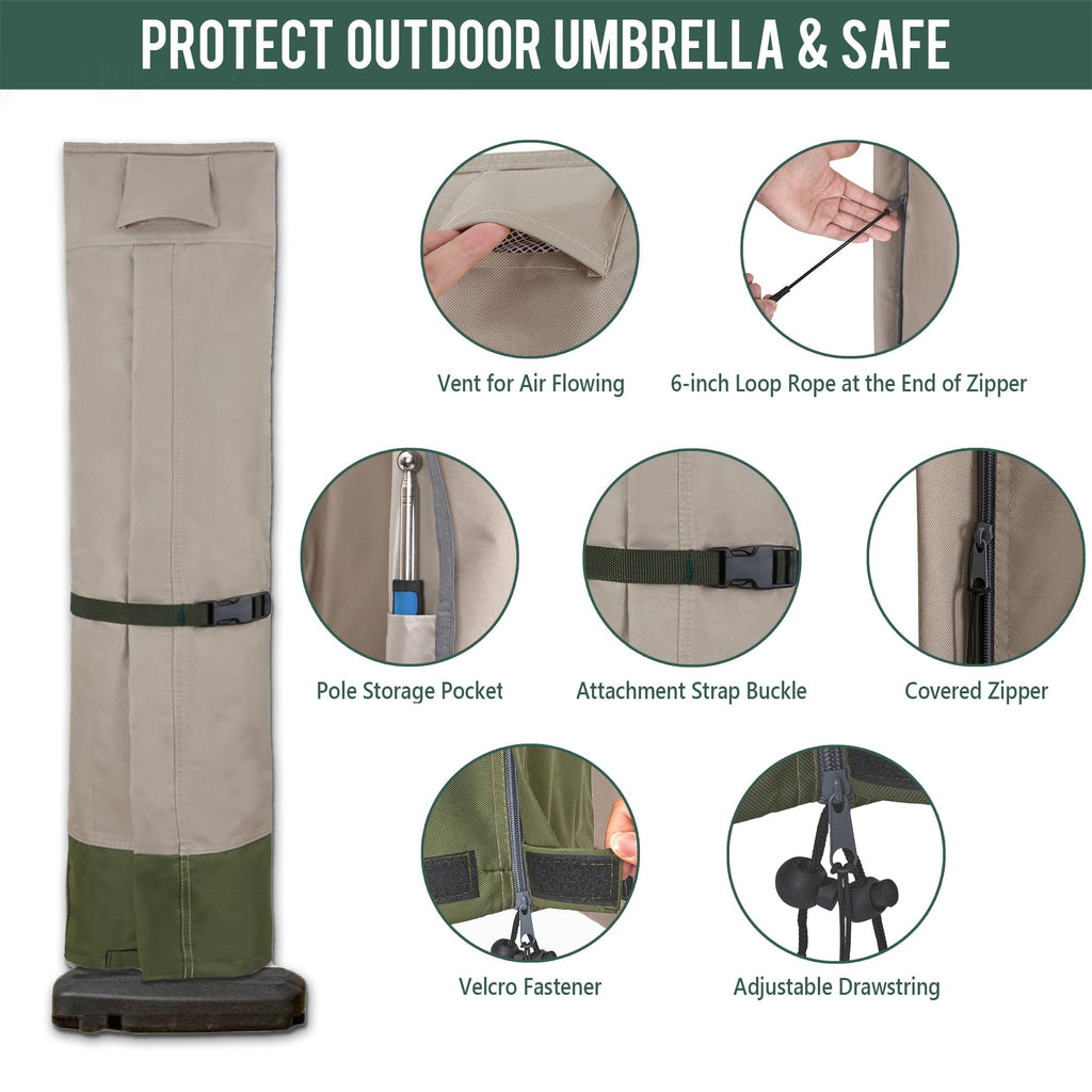 Extra-large Cantilever Offset 14-16 Ft, Khaki