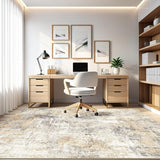 Area Rugs 9x12 Living Room: Washable Large Abstract Neutral Modern Soft Rugs Stain Resistant Indoor 