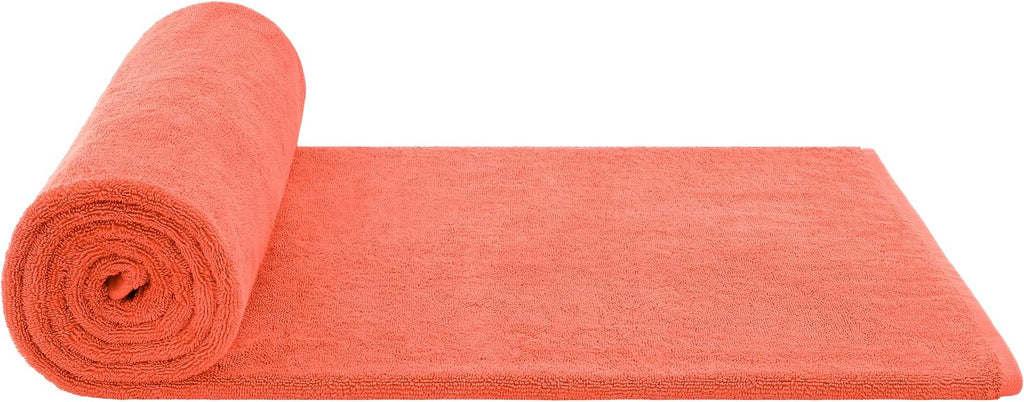 100% Cotton Oversized 40x80 Bath Sheet, Turkish Bath Towels Extra Large, Coral Bath Sheet