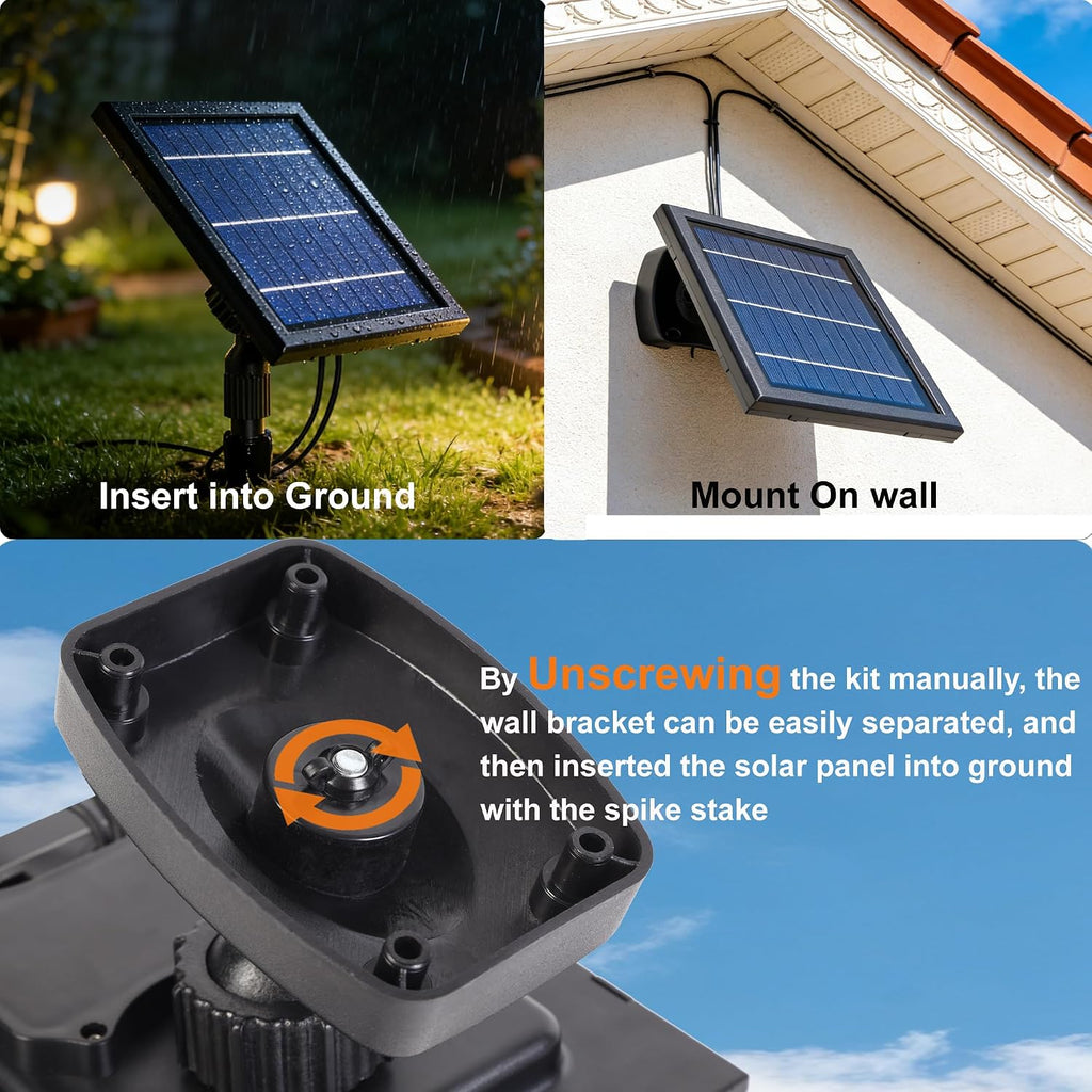 Solar-Powered Cast Aluminium Warm White LED Spotlight for Outdoor Garden Yard Landscape Tree Uplight Downlight
