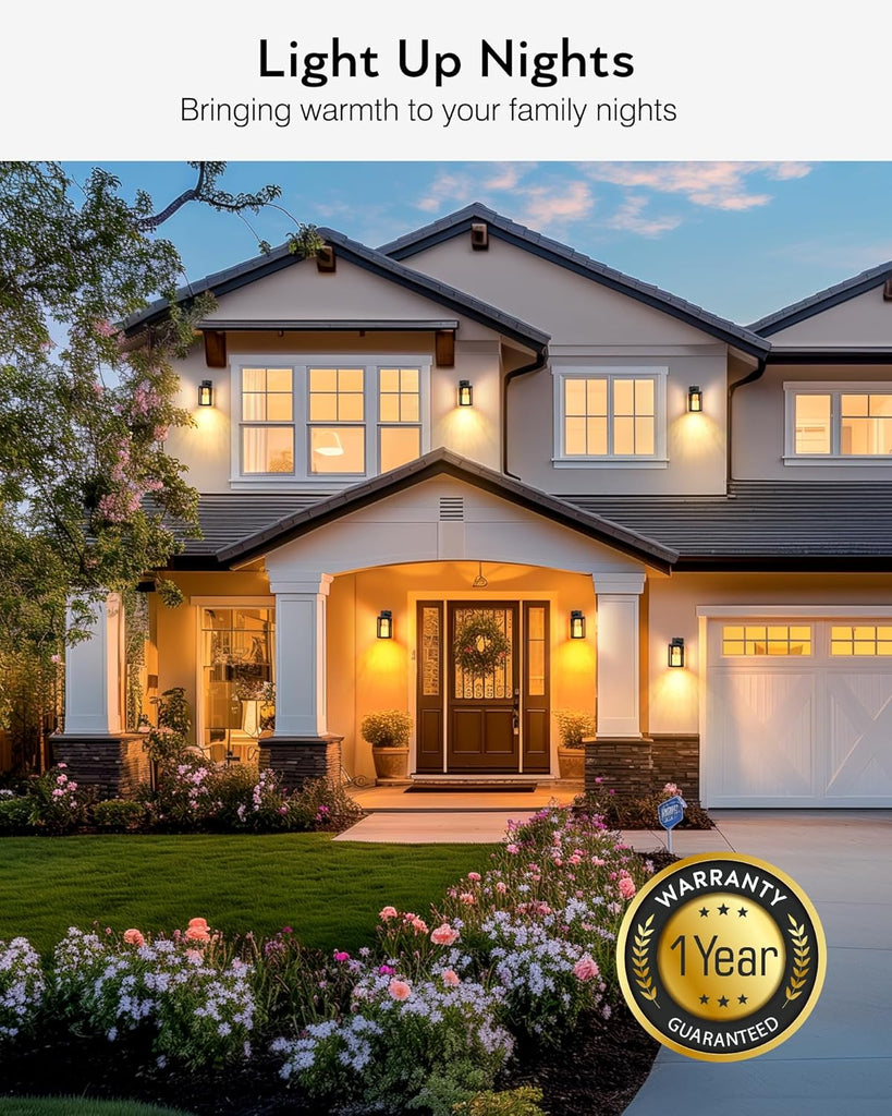 Black Exterior Lighting Fixtures Wall Mount for House