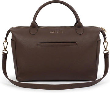 Vegan Leather Diaper Bag Tote