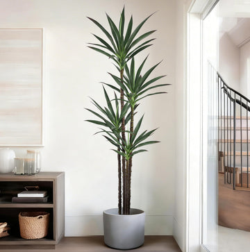 Artificial Agave Tree 6FT with 60 Leaves & 4 Trunks Yucca Plant