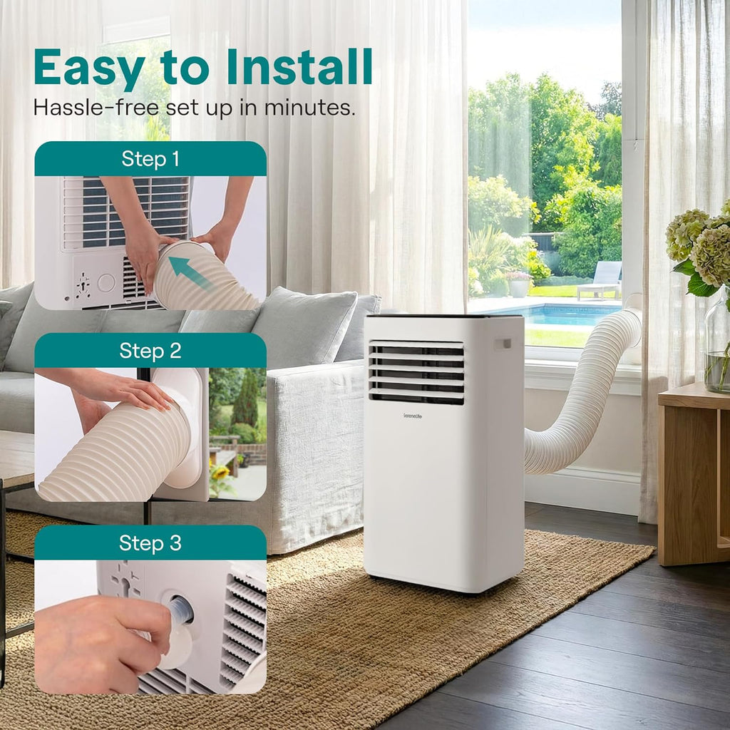Portable Air Conditioner 10000 BTU | 3-in-1 Cooling, Fan and Dehumidifier | 24