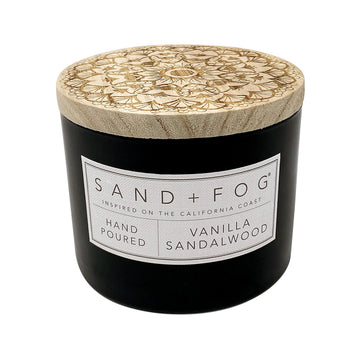 Scented Candle - Vanilla Sandalwood - Additional Scents and Sizes - 100% Cotton Lead-Free Wick - Luxury Air