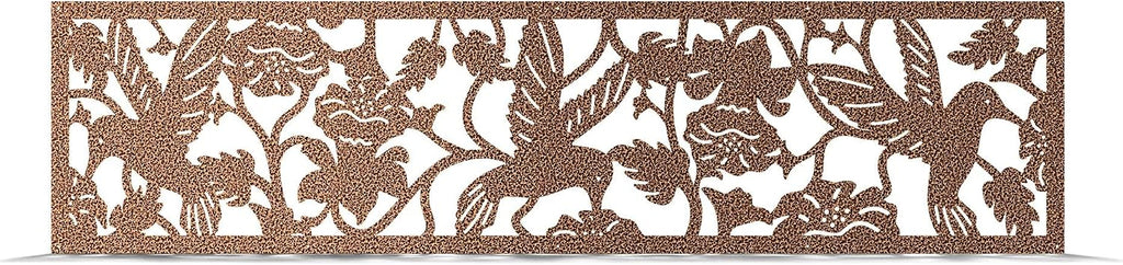Hummingbird Fence Topper Panels, Aluminum Topper for Garden & Yard Privacy, Privacy Insert, Decorative Exterior Fence