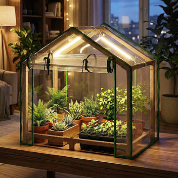 Mini Greenhouse Indoor Desktop with Lights