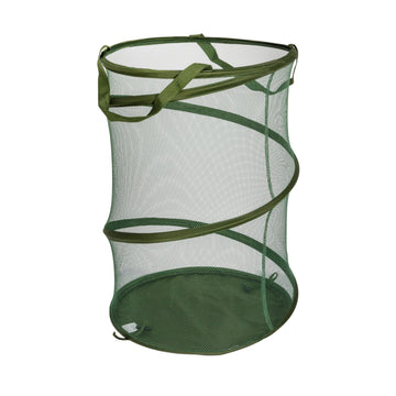 Pop-Up Mesh Laundry Hamper, Olive Green