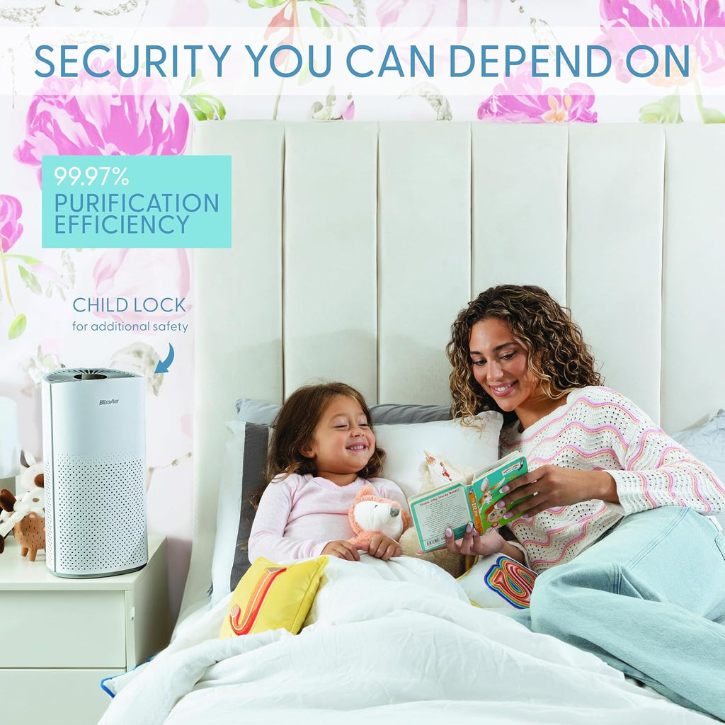 Air Purifiers for Home Large Room Pets Up to 1800 Ft² - Smart WiFi & Voice Control True HEPA Air Purifier For Home