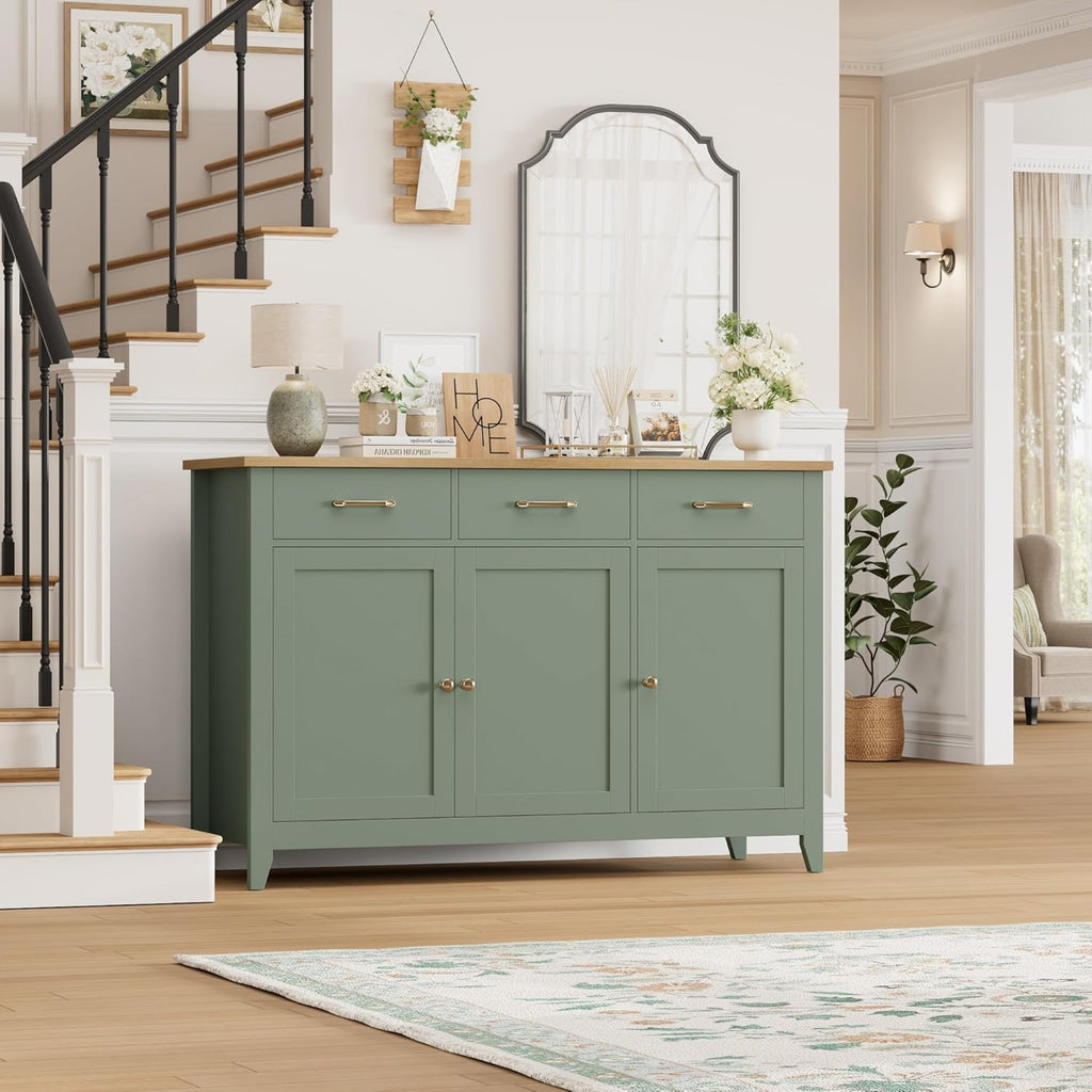 47" Buffet Cabinet with Storage, Kitchen Buffet Table with Drawer