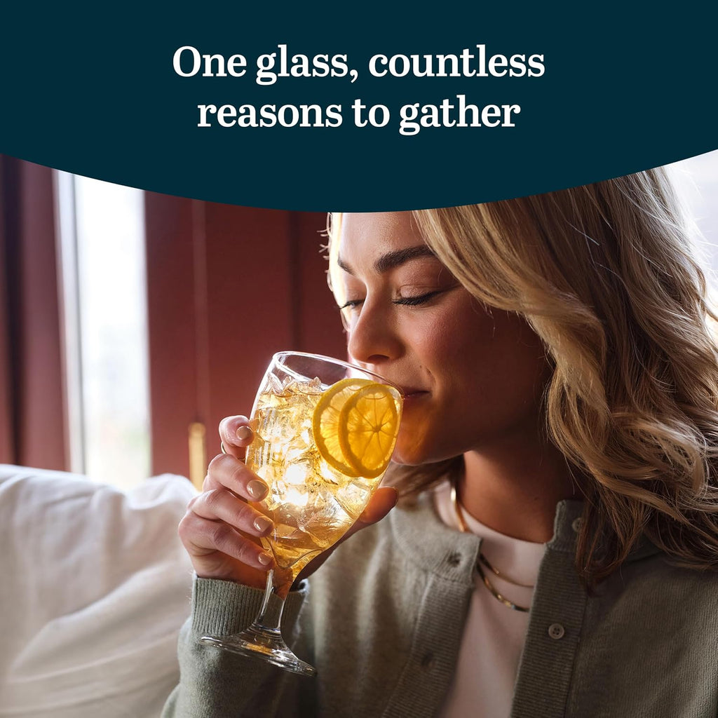 Classic Glass Goblets Set Of 12, Dishwasher Safe 16.25 Oz Drinking Goblets for Tea, Sangria and More, Ideal Stemmed