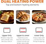 Compact 8.5Qt Air Fryer Oven - Mini Countertop Air Fryer with Adjustable Time & Temperature Controls, 800W, Includes