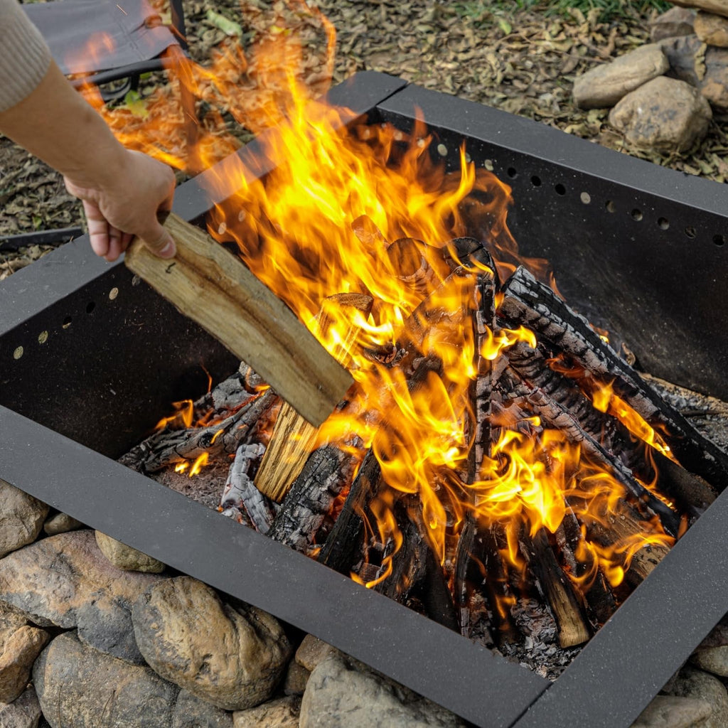 42 inch Outdoor Fire Pit Liner, Square Heavy Duty Fire Pits