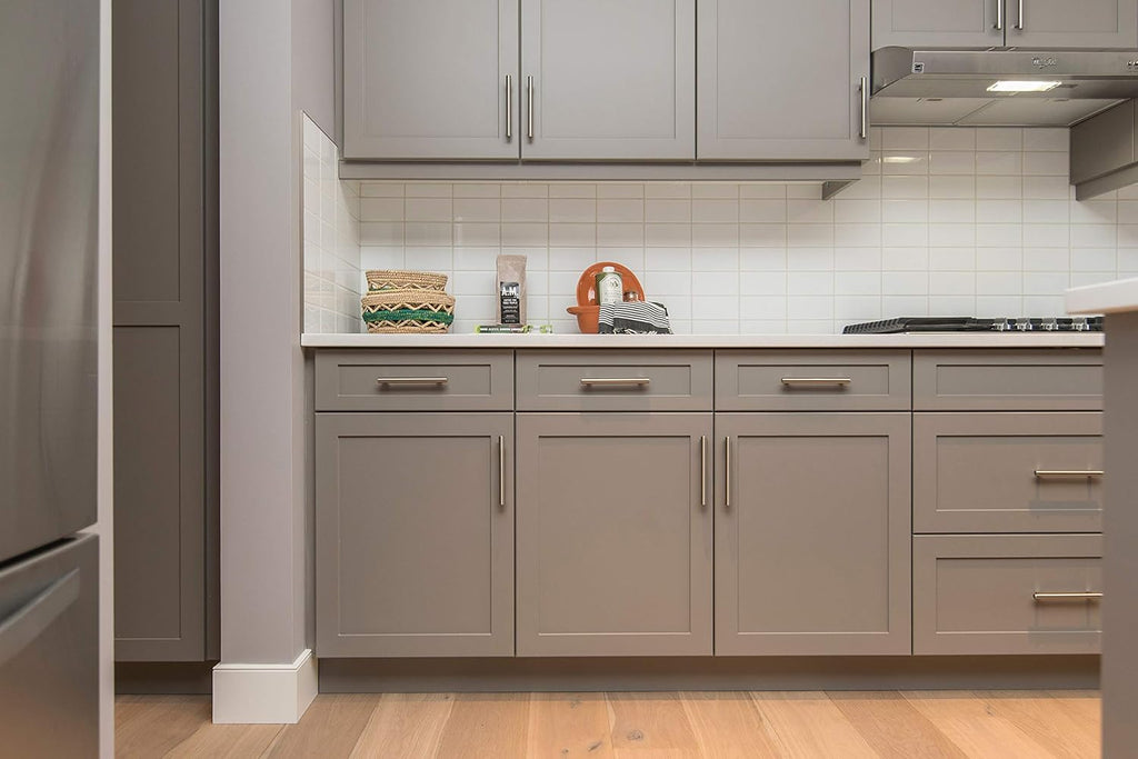 30 Pack |6'' Cabinet Pulls Brushed Nickel Stainless Steel Kitchen Cupboard Handles Cabinet Handles 6”Length, 3.75” Hole