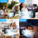 Portable Air Conditioners, 4 in 1 Evaporative Air Cooler with 1200ML Tank, Queit Cooling Fan with Remote Control, 2