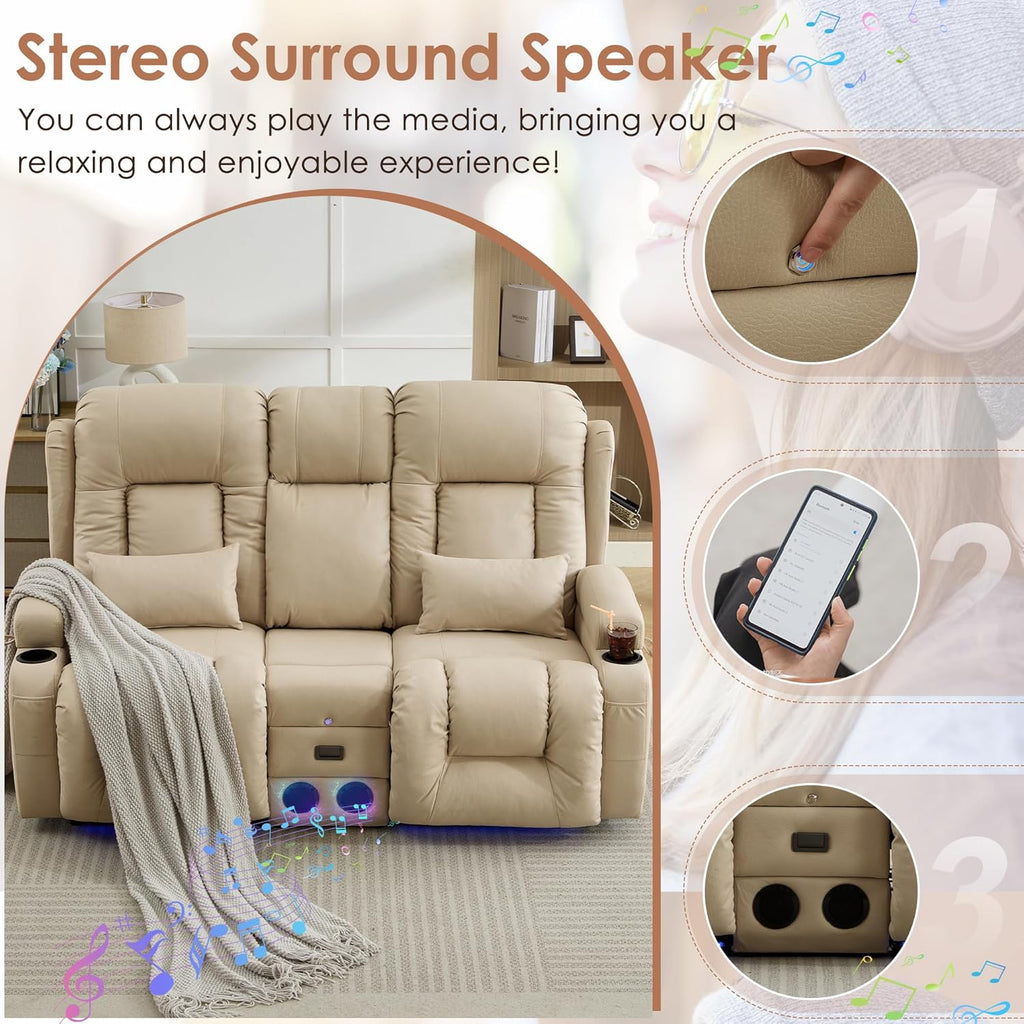 Wall Hugger Power Loveseat Recliner